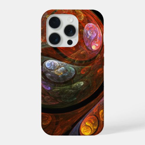 Fluid Connection Abstract Art iPhone 15 Pro Case