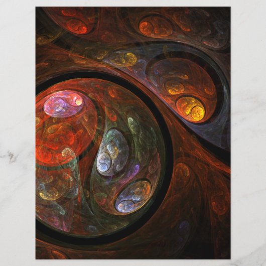 Fluid Connection Abstract Art Letterhead (Front)