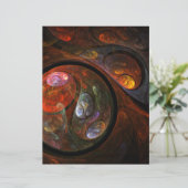 Fluid Connection Abstract Art Letterhead (Standing Front)