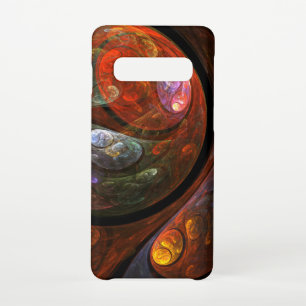 Fluid Connection Abstract Art Matte Samsung Galaxy S10 Case