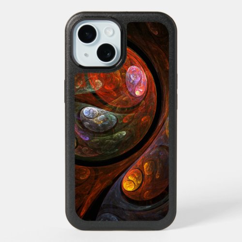 Fluid Connection Abstract Art iPhone 15 Case