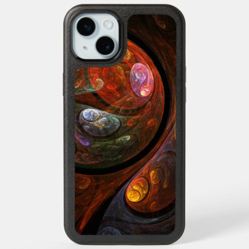 Fluid Connection Abstract Art iPhone 15 Plus Case