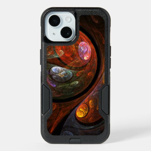 Fluid Connection Abstract Art iPhone 15 Case