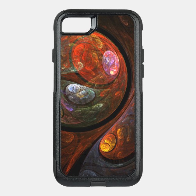 Fluid Connection Abstract Art Otterbox iPhone Case (Back)