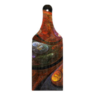 Fluid Connection Abstract Art Paddle Cutting Board