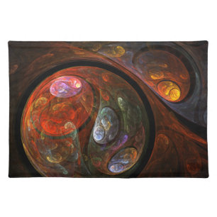 Fluid Connection Abstract Art Placemat