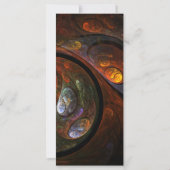 Fluid Connection Abstract Art Rack Card (Back)