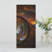 Fluid Connection Abstract Art Rack Card (Standing Front)