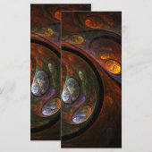 Fluid Connection Abstract Art Rack Card (Front/Back)