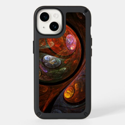 Fluid Connection Abstract Art Speck iPhone 14 Case