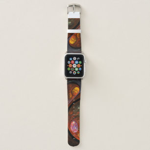 Fluid Connection Modern Cosmic Abstract Art Apple Watch Band