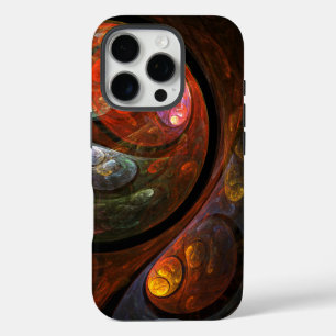 Fluid Connection Modern Cosmic Abstract Art iPhone 16 Pro Case
