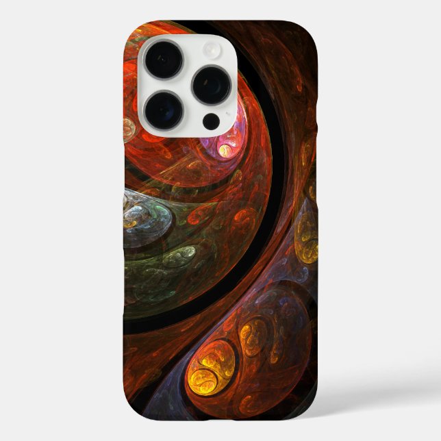 Fluid Connection Modern Cosmic Abstract Art Case-Mate iPhone Case (Back)