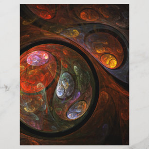 Fluid Connection Modern Cosmic Abstract Art Flyer