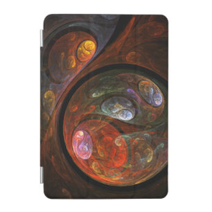 Fluid Connection Modern Cosmic Abstract Art iPad Mini Cover