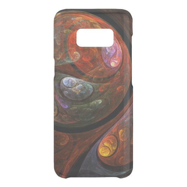 Fluid Connection Modern Cosmic Abstract Art Uncommon Samsung Galaxy Case (Back)