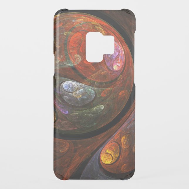 Fluid Connection Modern Cosmic Abstract Art Uncommon Samsung Galaxy Case (Back)