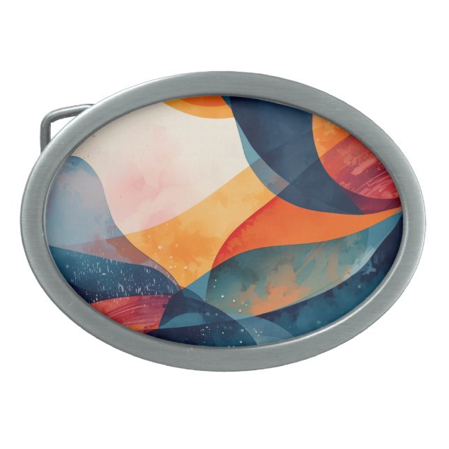 "Fluid Dynamics" Belt Buckle (Front)