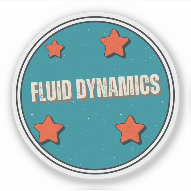 Fluid Dynamics Sticker (Front)