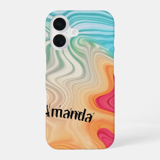 Fluid Expressions Personalized  Iphone Case (Back)