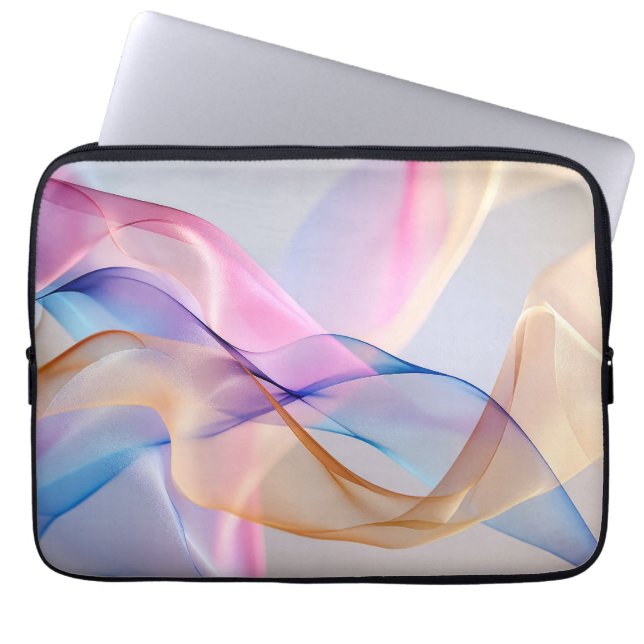 Fluid Harmony in Motion Laptop Sleeve (Front)