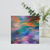 "Fluid Horizons" Contemporary Abstract Art (Standing Front)