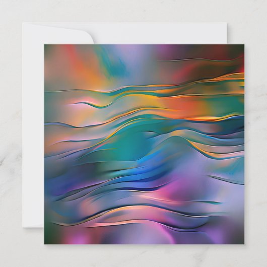 "Fluid Horizons" Contemporary Abstract Art (Front)