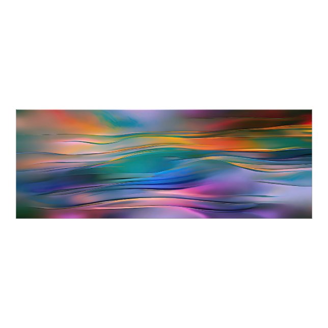 "Fluid Horizons" Contemporary Abstract Art      Photo Print (Front)