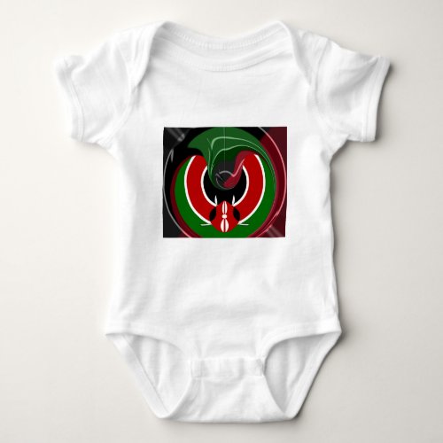 Fluid Kenya Flag Hakuna Matata Baby Bodysuit