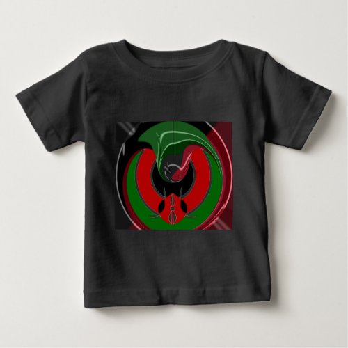 Fluid Kenya Flag Hakuna Matata Baby T_Shirt