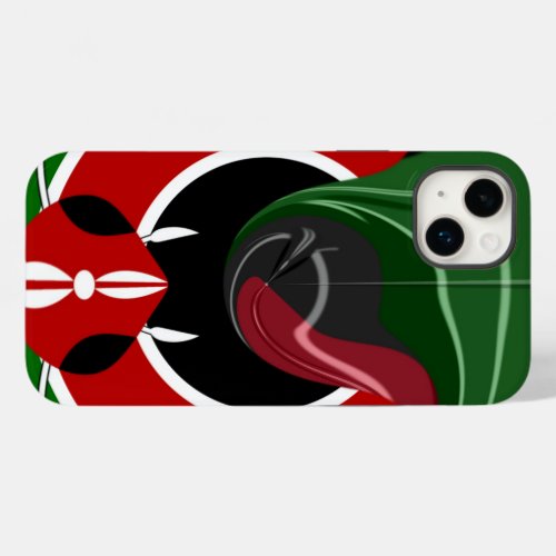 Fluid Kenya Flag Hakuna Matata Case_Mate iPhone 14 Plus Case