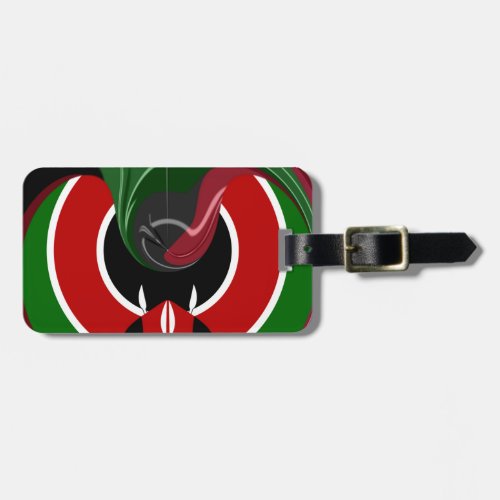Fluid Kenya Flag Hakuna Matata Luggage Tag
