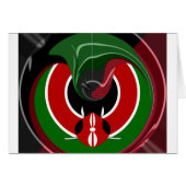 Fluid Kenyan Flag: A Modern Design (Front Horizontal)