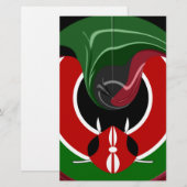 Fluid Kenyan Flag: A Modern Design (Front/Back)