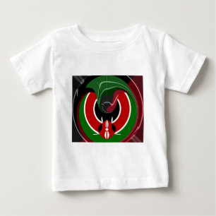 Fluid Kenyan Flag: A Modern Design Baby T-Shirt
