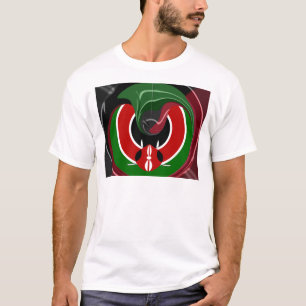Fluid Kenyan Flag: A Modern Design T-Shirt