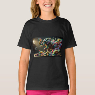 "Fluid Majesty: The Enchanted Elephant" T-Shirt