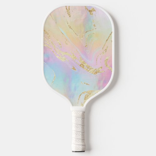 fluid marble art  pickleball paddle