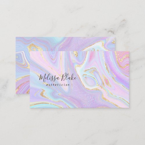 fluid marble business card
