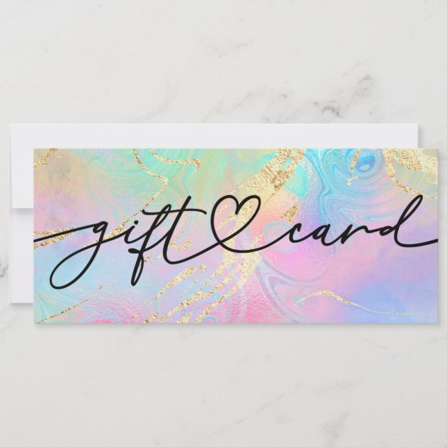 fluid marble gift certificate (Front)