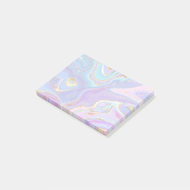 fluid marble post-it notes (Angled)