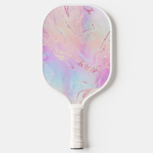 fluid marble type picleball paddle (Front)