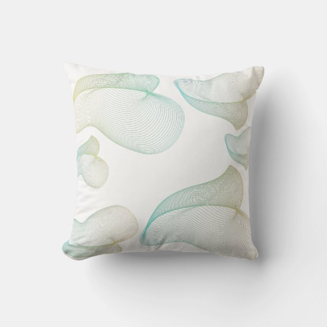 Fluid Motion Abstract Art Pillow (Front)
