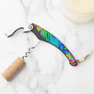 Fluid Rainbow Abstract Paint Splatters Waiter's Corkscrew
