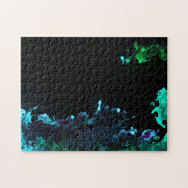 Fluid smoke flame jigsaw puzzle (Horizontal)