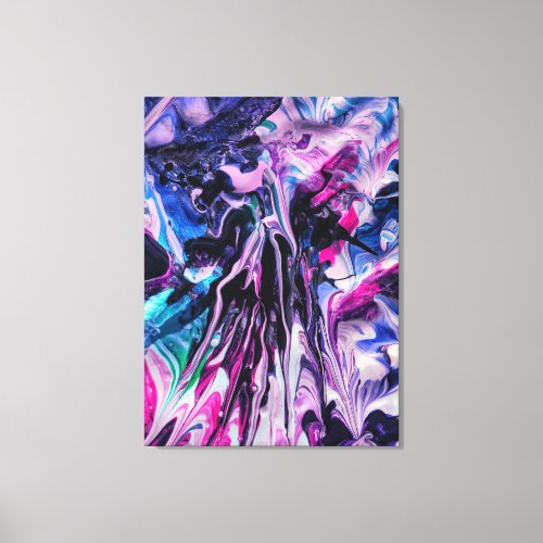 Fluid Splash Art  Canvas Print