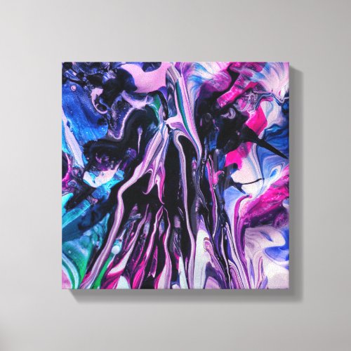 Fluid Splash Art  Canvas Print