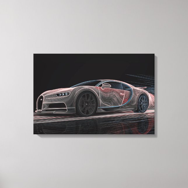 Fluid Velocity | Automobile Art (24" x 16") Canvas Print (Front)