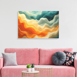 Fluid Wave Abstract Canvas Print