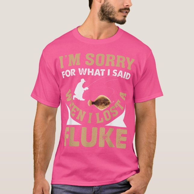 Fluke Fisherman Gear Fluke Fishing Lure Fishing Ro T-Shirt (Front)